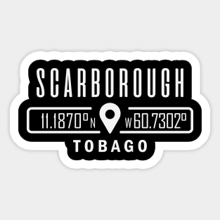 Scarborough, Tobago GPS Location Sticker